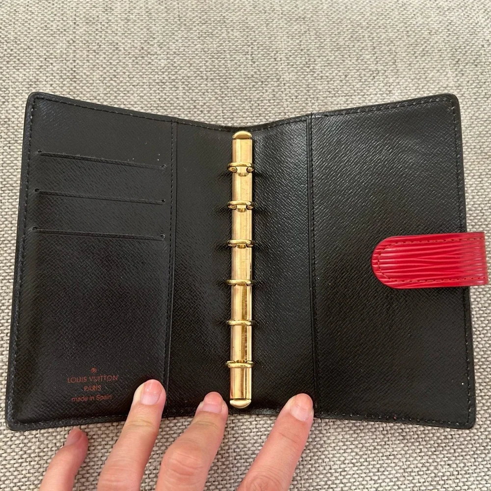 Louis Vuitton Red Epi Agenda PM